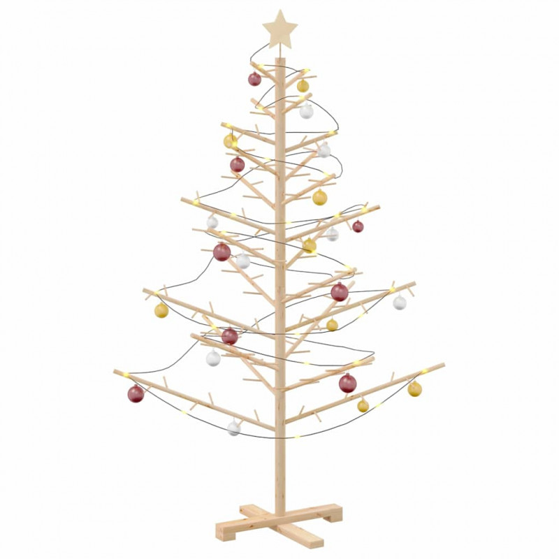 Drewniana choinka Naturalny 150 cm Lite drewno sosnowe