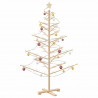 Drewniana choinka Naturalny 150 cm Lite drewno sosnowe