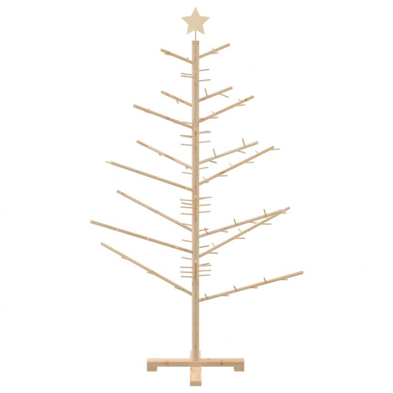 Drewniana choinka Naturalny 150 cm Lite drewno sosnowe