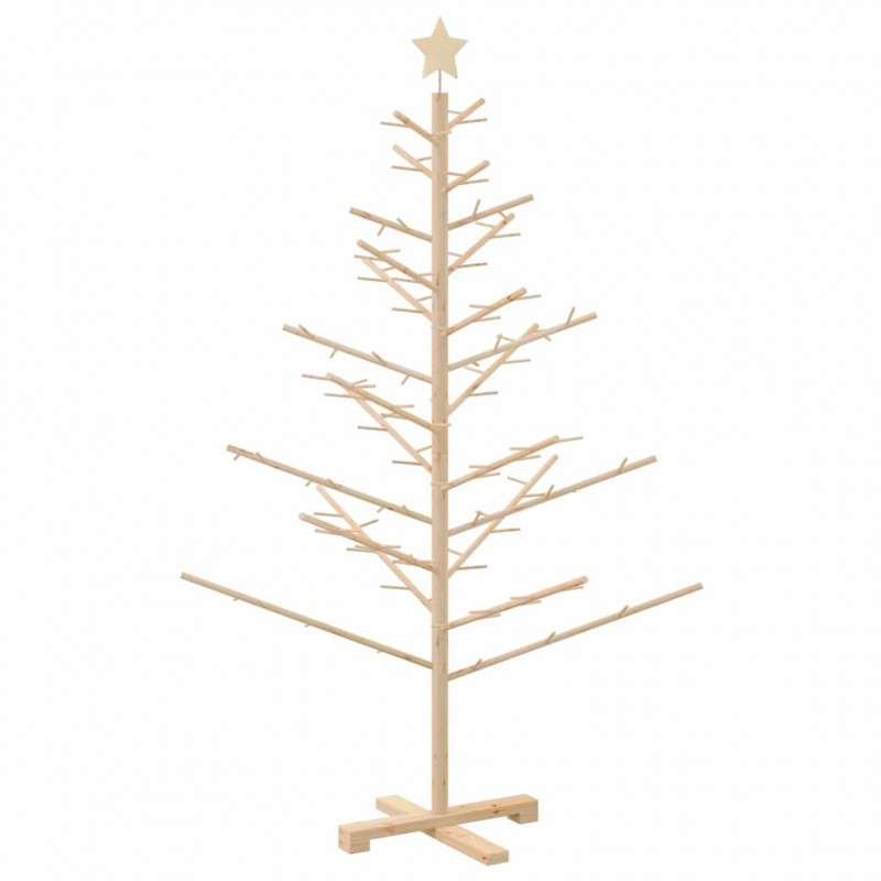 Drewniana choinka Naturalny 150 cm Lite drewno sosnowe
