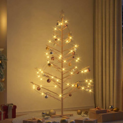Drewniana choinka Naturalny 180 cm Lite drewno sosnowe