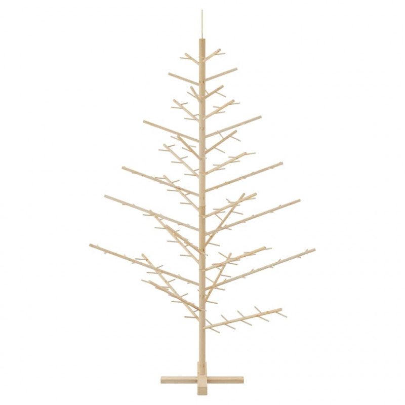 Drewniana choinka Naturalny 180 cm Lite drewno sosnowe