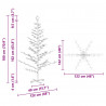 Drewniana choinka Naturalny 180 cm Lite drewno sosnowe