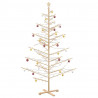 Drewniana choinka Naturalny 210 cm Lite drewno sosnowe