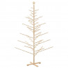 Drewniana choinka Naturalny 210 cm Lite drewno sosnowe