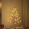 Drewniana choinka z podstawą Brązowy 150 cm Lite drewno sosnowe