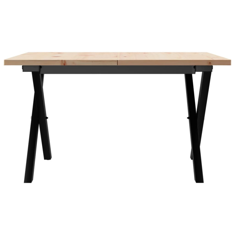 Stolik kawowy z nogami w kształcie litery X, 60x60x40 cm