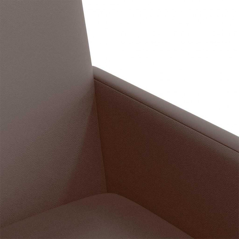 Krzesełka jadalne na kółkach 2 pcs Brązowy 57 x 66 x 94 cm