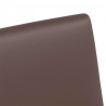 Krzesełka jadalne na kółkach 2 pcs Brązowy 57 x 66 x 94 cm