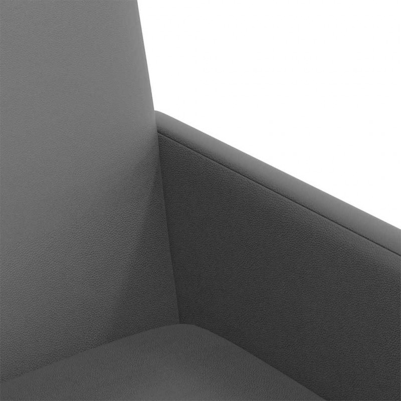 Krzesełka jadalne na kółkach 2 pcs Szary 57 x 66 x 94 cm