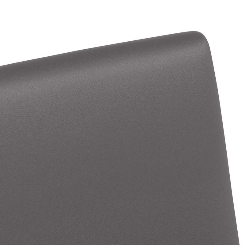 Krzesełka jadalne na kółkach 2 pcs Szary 57 x 66 x 94 cm