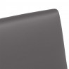 Krzesełka jadalne na kółkach 2 pcs Szary 57 x 66 x 94 cm