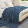 Koc Granatowy 240 x 220 cm Polar