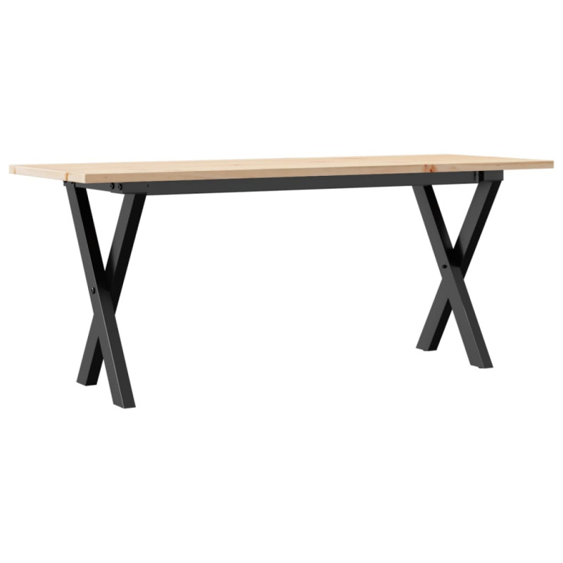 Stolik kawowy z nogami w kształcie litery X, 110x40x45 cm