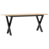 Stolik kawowy z nogami w kształcie litery X, 110x40x45 cm