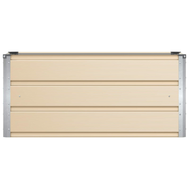 Donica Kość słoniowa 100 x 40 x 45 cm Stal