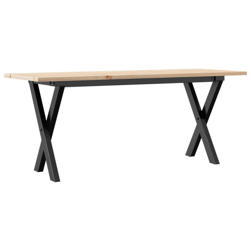 Stolik kawowy z nogami w kształcie litery X, 110x40x45 cm