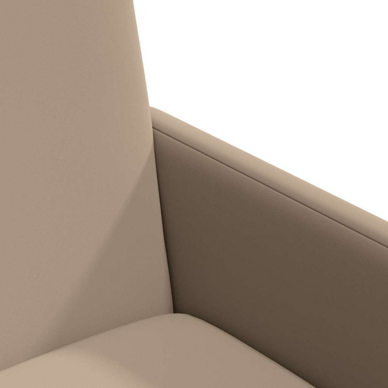 Krzesełka jadalne na kółkach 2 pcs Cappuccino 57 x 66 x 94 cm