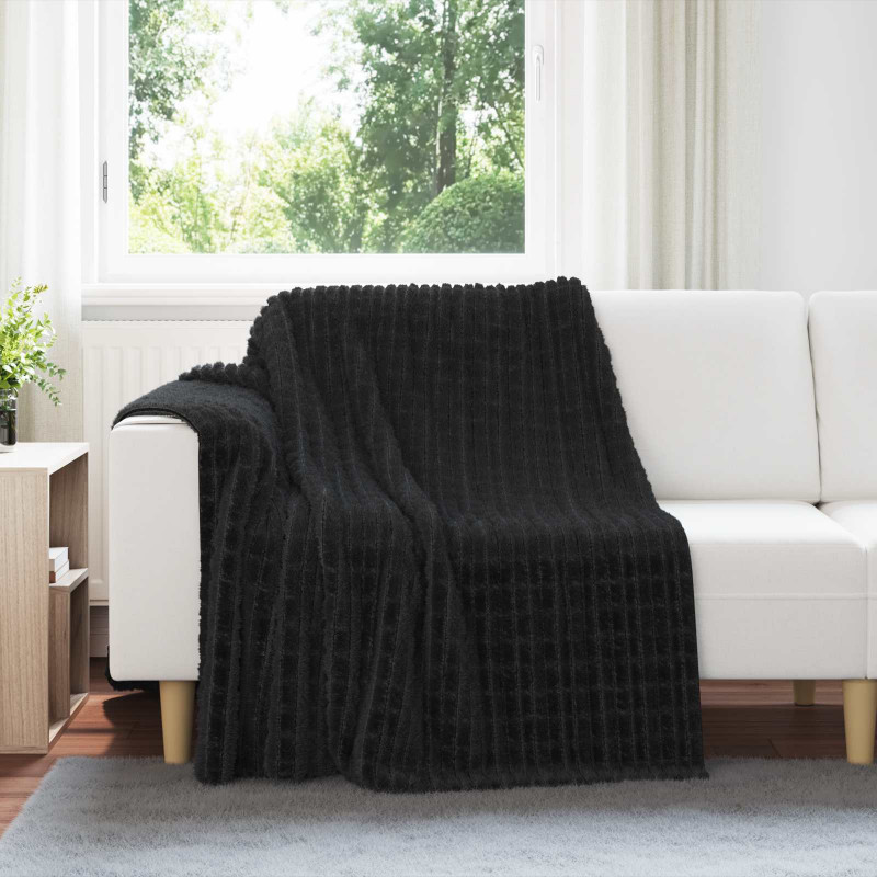 Koc Czarny 200 x 150 cm Polar