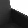 Krzesełka jadalne na kółkach 2 pcs Czarny 57 x 66 x 94 cm