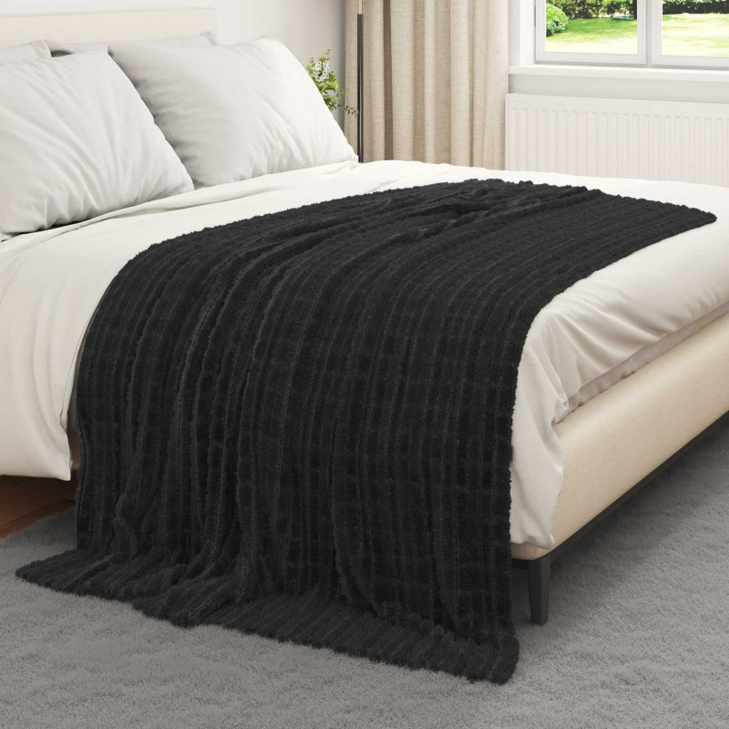 Koc Czarny 200 x 150 cm Polar
