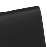 Krzesełka jadalne na kółkach 2 pcs Czarny 57 x 66 x 94 cm