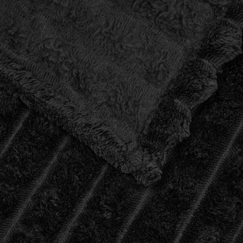 Koc Czarny 200 x 150 cm Polar