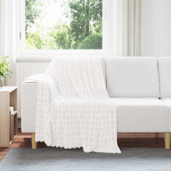 Koc Biały 150 x 130 cm Polar