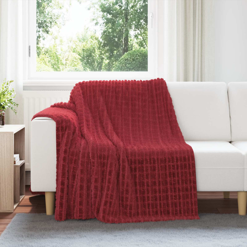 Koc Bordeaux Czerwony 200 x 150 cm Polar