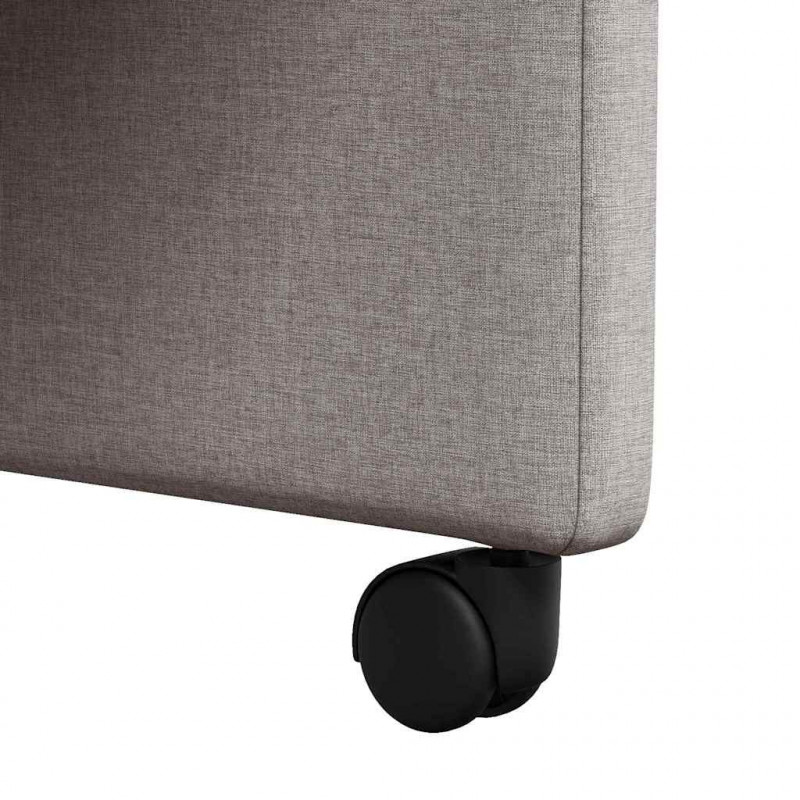 Krzesełka jadalne na kółkach 2 pcs Ciemnoszary 58 x 65 x 94 cm
