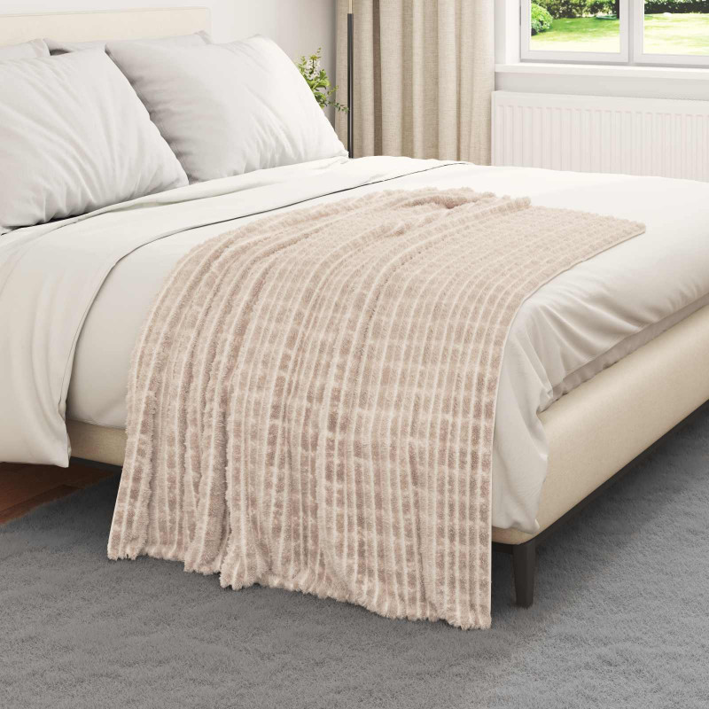 Koce narzutowe 6 pcs Beżowy 150 x 130 cm Polar
