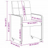 Krzesełka jadalne na kółkach 2 pcs Niebieski 58 x 65 x 94 cm
