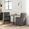 Krzesełka jadalne na kółkach 2 pcs Czarny 57 x 67 x 95 cm