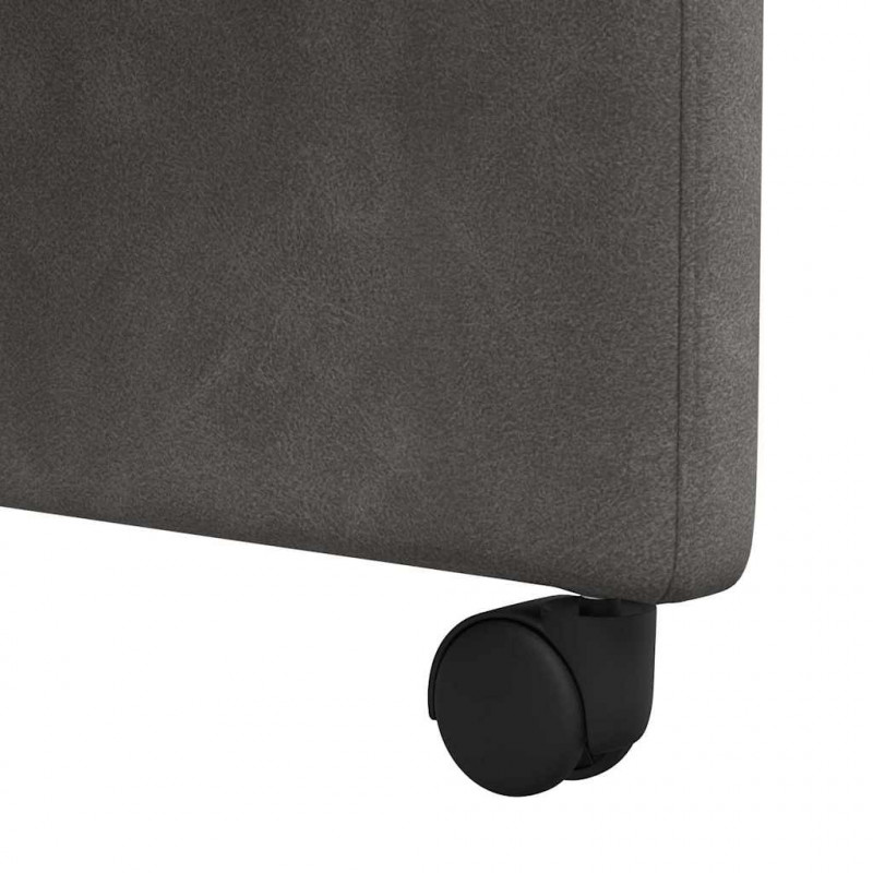 Krzesełka jadalne na kółkach 2 pcs Czarny 57 x 67 x 95 cm