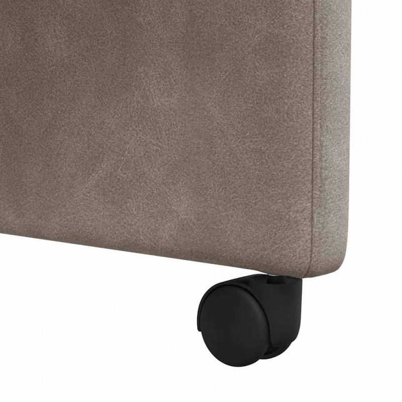Krzesełka jadalne na kółkach 2 pcs Szary 57 x 67 x 95 cm