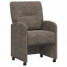 Krzesełka jadalne na kółkach 2 pcs ciemno szary 57 x 67 x 95 cm