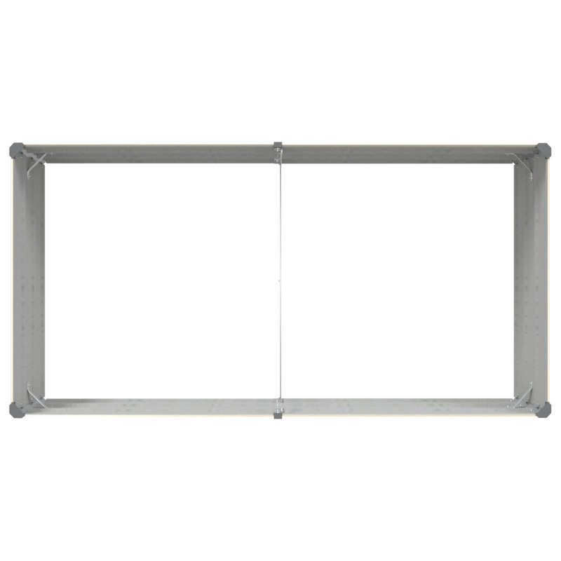 Donica Kość słoniowa 195 x 100 x 45 cm Stal Galwanizowana