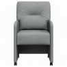 Krzesełka jadalne na kółkach 2 pcs Jasnoszary 57 x 67 x 95 cm