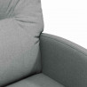 Krzesełka jadalne na kółkach 2 pcs Jasnoszary 57 x 67 x 95 cm