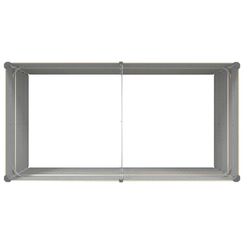 Donica Kość słoniowa 195 x 100 x 75 cm Stal Galwanizowana