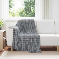 Koce narzutowe 6 pcs Ciemnoszary 150 x 130 cm Polar