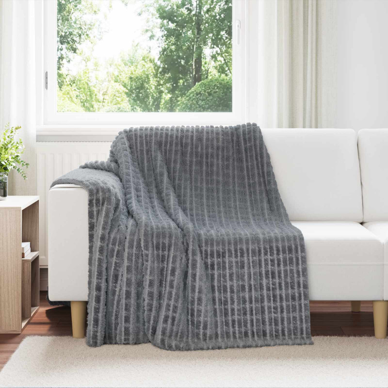 Koce narzutowe 6 pcs Ciemnoszary 200 x 150 cm Polar