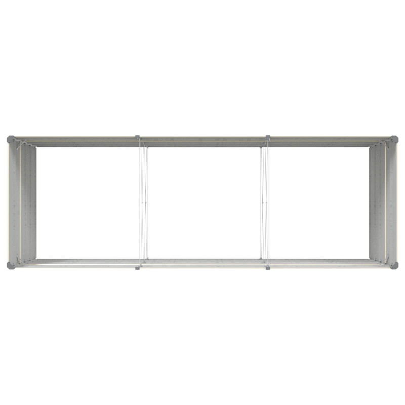 Donica Kość słoniowa 290 x 100 x 75 cm Stal Galwanizowana