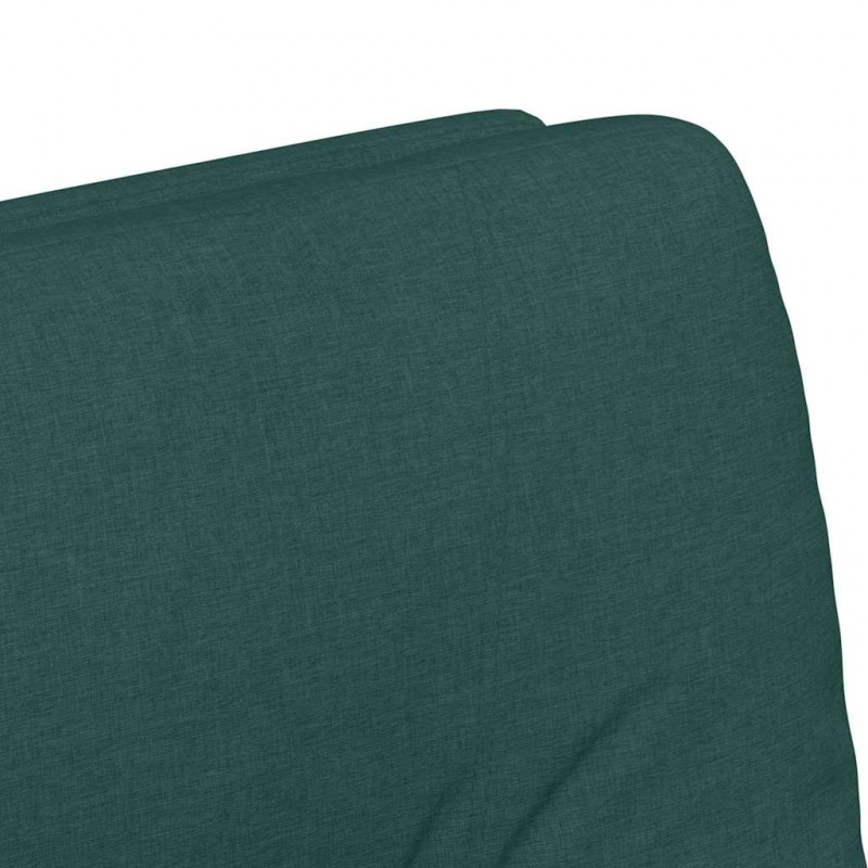 Krzesełka jadalne na kółkach 2 pcs Ciemnozielony tkanina