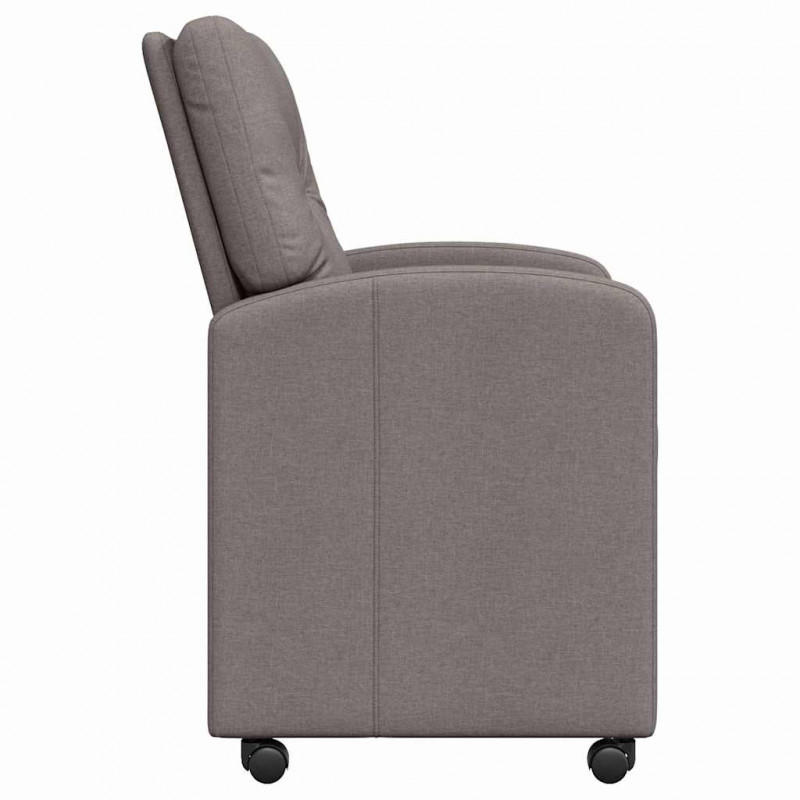 Krzesełka jadalne na kółkach 2 pcs Ciemnoszary 57 x 67 x 95 cm