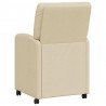 Krzesełka jadalne na kółkach 2 pcs Kremowy 57 x 67 x 95 cm
