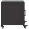 Szafki nocne, 2 szt., czarne, 36x39x43,5 cm, stal