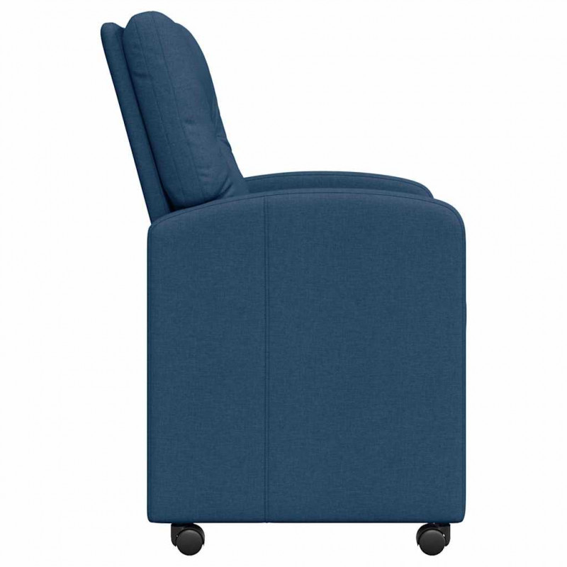 Krzesełka jadalne na kółkach 2 pcs Niebieski 57 x 67 x 95 cm
