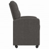 Krzesełka jadalne na kółkach 2 pcs Czarny 58 x 67 x 97 cm