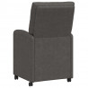 Krzesełka jadalne na kółkach 2 pcs Czarny 58 x 67 x 97 cm